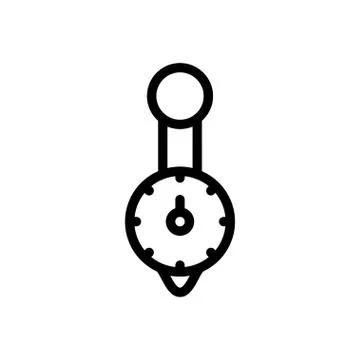 Measure thin line icon Stock Illustration