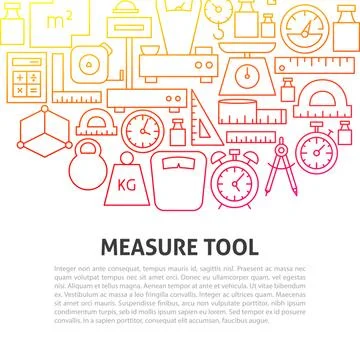 Measure Tool Line Concept Stock Illustration
