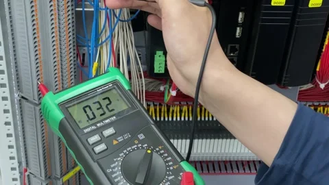 Measure voltage Stock Footage 313060145