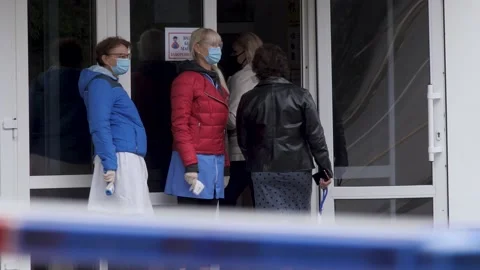 The measured value is the elevated temperature 37.2 C. Emergency Measures Stock Footage 143096171