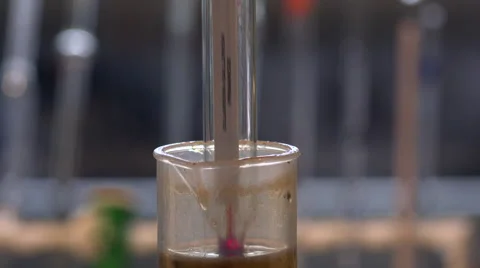 Measurement of alcohol using an ebulliometer Stock Footage 54261760