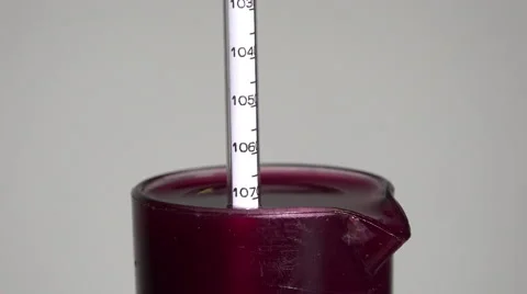 Measurement of alcohol using an ebulliometer Stock-Footage 55416632