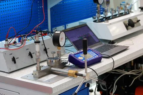 Measurement and control laboratory Stock Photos