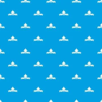 Measurement cube pattern seamless blue Illustrazione stock