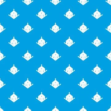 Measurement cube square pattern seamless blue Illustrazione stock