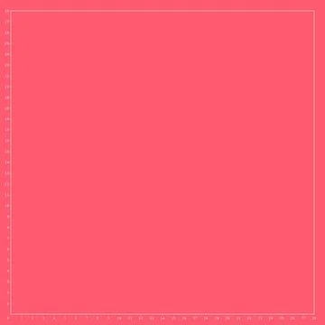 Measurement grid ruler border scale overlay pink background blueprint design Illustrazione stock