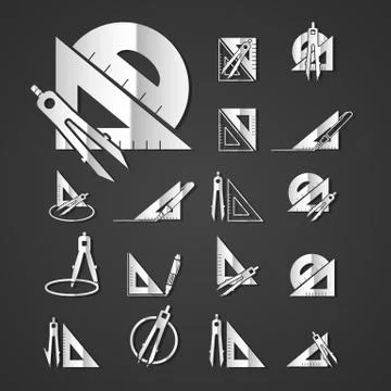 Measurement instrument set vector Stock Illustration