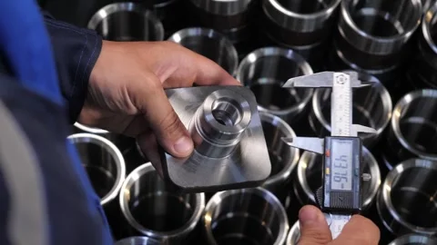 Measurement of the part Stock Footage 281067711