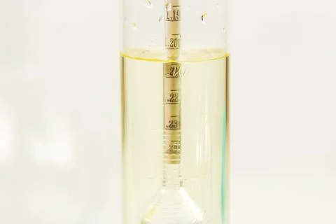 Measurement of solution density Stock Photos