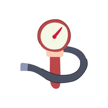 Measurement spirometer cartoon vector illustration Stock Illustration