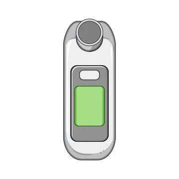 Measurement spirometer cartoon vector illustration Stock Illustration