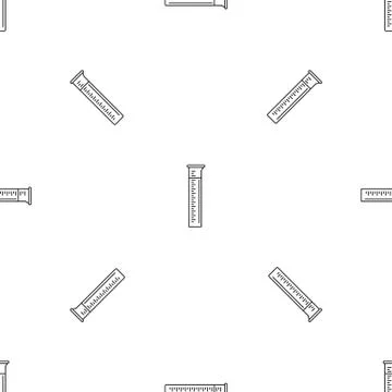 Measurement test tube pattern seamless vector Stockillustratie