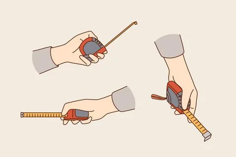 Measuring and making flat improvement concept Stock-Illustration