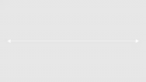 Measuring arrow. Arrow expands in horizontal line and measures size of the item. Stock Footage 137244255