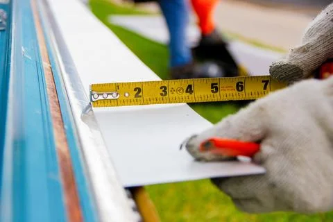 Measuring a bend Stock Photos