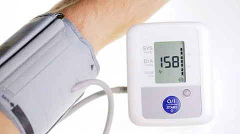 Measuring blood pressure Stock Footage 35792168