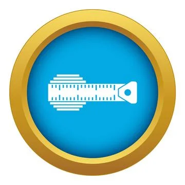 Measuring centimeter icon blue isolated Stock Illustration