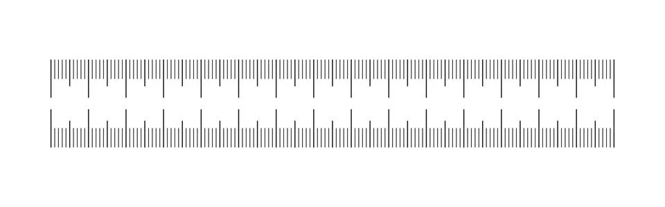 Measuring chart 15 centimeters. Ruler scale template. Metrics indicator cm. Stock Illustration