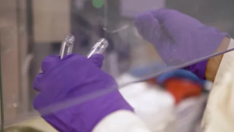 Measuring chemicles 1 Stock Footage 317260027