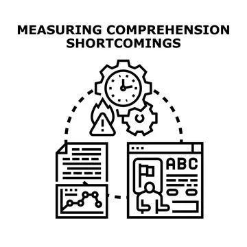 Measuring comprehension shortcomings and learning processes イラスト素材