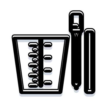 Measuring cup and kitchen utensils icon set Stock Illustration