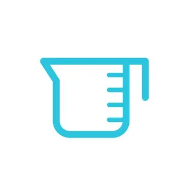 Measuring cup. From blue icon set. Stock Illustration