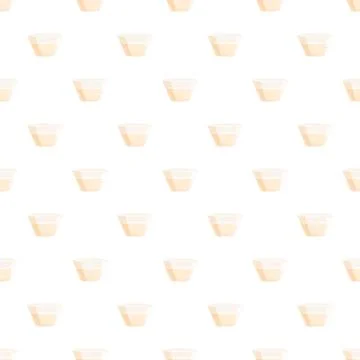 Measuring cup cartoon seamless pattern Stock Illustration