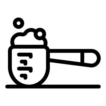 Measuring cup filled with soap suds and bubbles for cleaning Stock Illustration