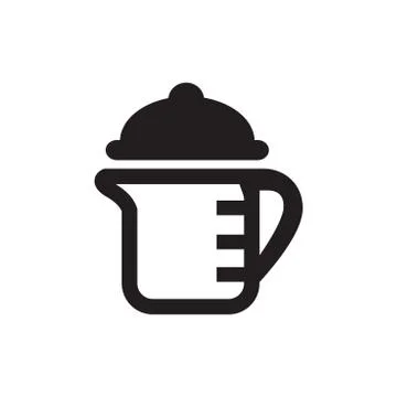 Measuring cup icon Stock Illustration