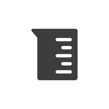 Measuring cup icon on white background. Stock Illustration