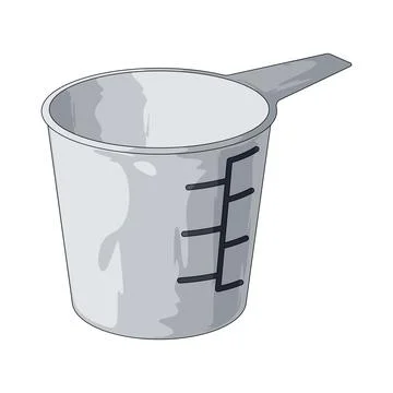 Measuring cup illustration Stock Illustration
