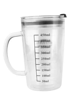 Measuring cup isolated on white background Stock Photos