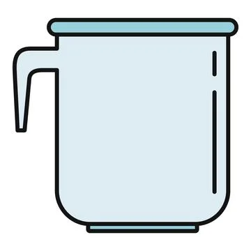 Measuring cup kitchenware for cooking and baking Stock Illustration