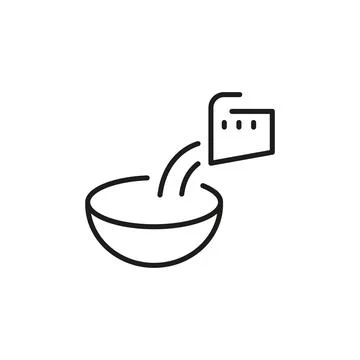 Measuring Cup Pouring Icon Stock Illustration