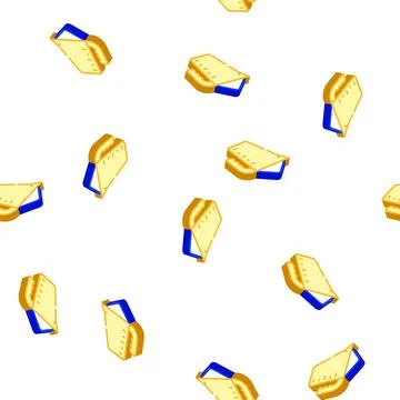 Measuring cup with powder isometric icon seamless pattern Stock Illustration