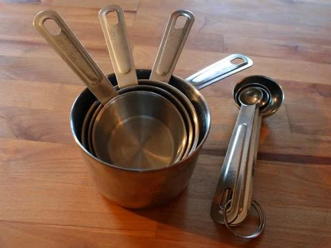 Measuring Cups and Spoons Stock Photos