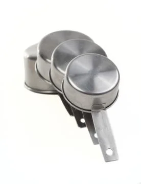 Measuring cups pilled Foto stock