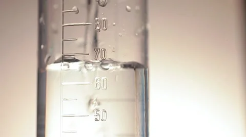 Measuring cylinder Stock Footage 27347529