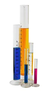 Measuring cylinder Stock Photos