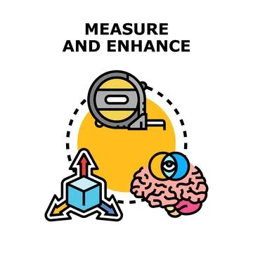 Measuring data improving intelligence and enhancing growth 스톡 일러스트