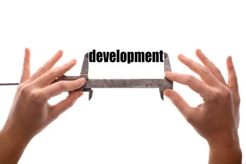 Measuring development Stock Photos
