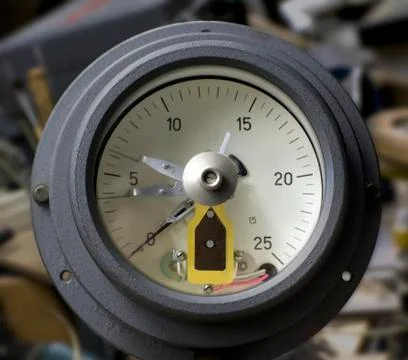 Measuring device  with a few arrows Stock Photos