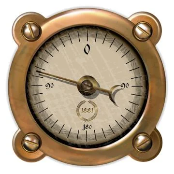 Measuring device Illustrazione stock