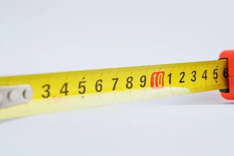 Measuring device. Meter. A working tool on a white background. Repair and con Stock Photos