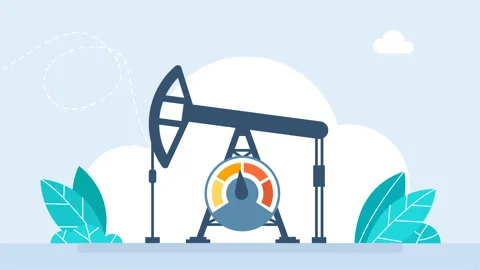 Measuring device. Oil pump. Increase oil production capacity. Extraction Stock Footage 313916892