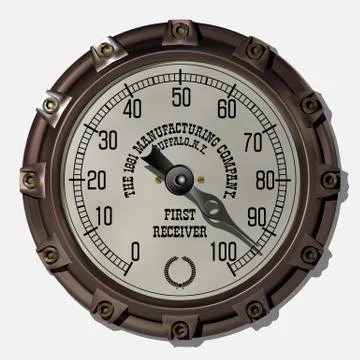 Measuring device vector 库存插图