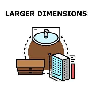 Measuring different dimensions for construction and design planning Stock Illustration
