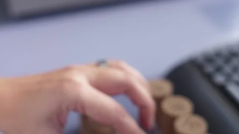 measuring digital pachometer of cork sto... | Stock Video | Pond5