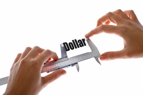 Measuring the dollar Stock Illustration