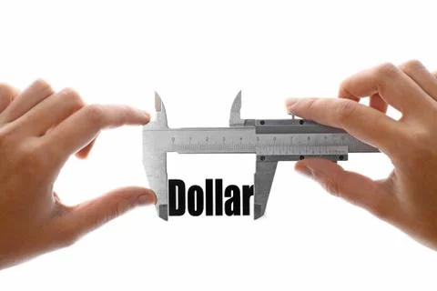 Measuring the dollar Stock Illustration